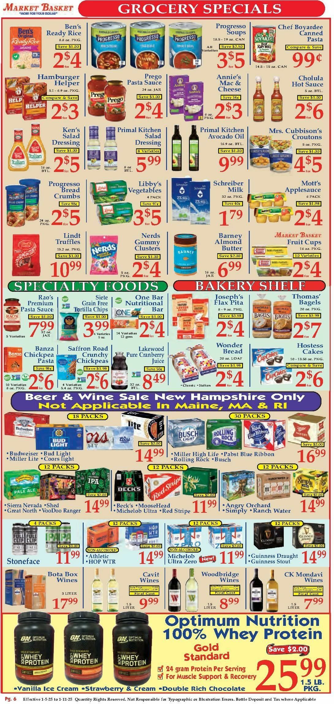 Market Basket Weekly Ad from January 5