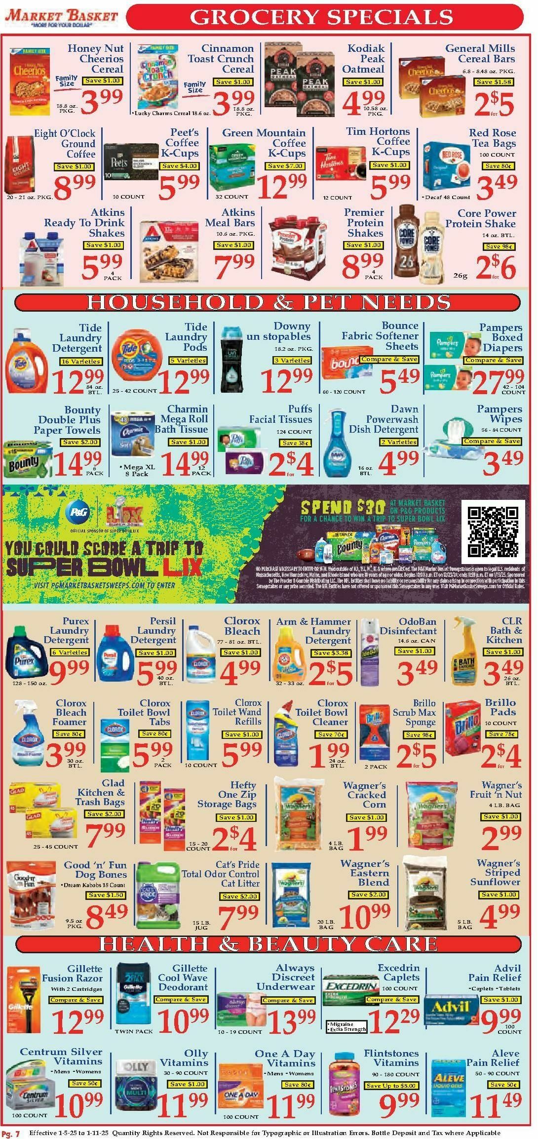 Market Basket Weekly Ad from January 5