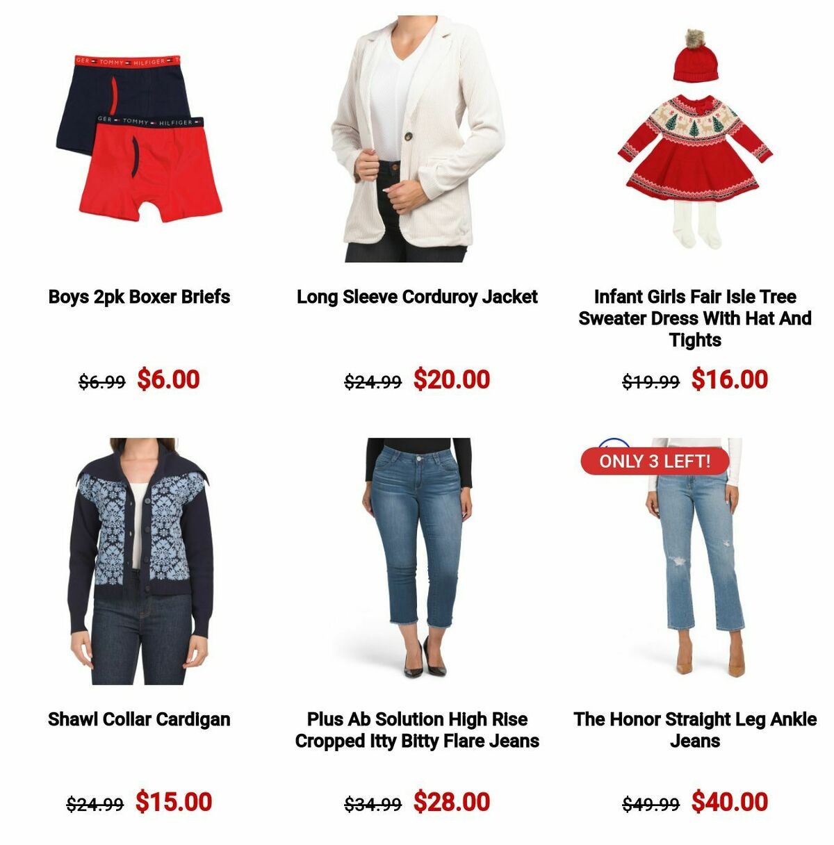 Marshalls Clearance Weekly Ad from December 16