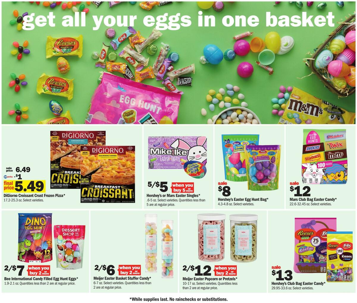 Meijer Easter Weekly Ad from April 3