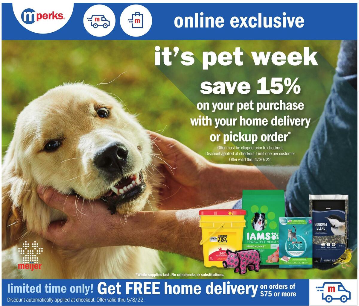 Meijer Pets Weekly Ad from April 24