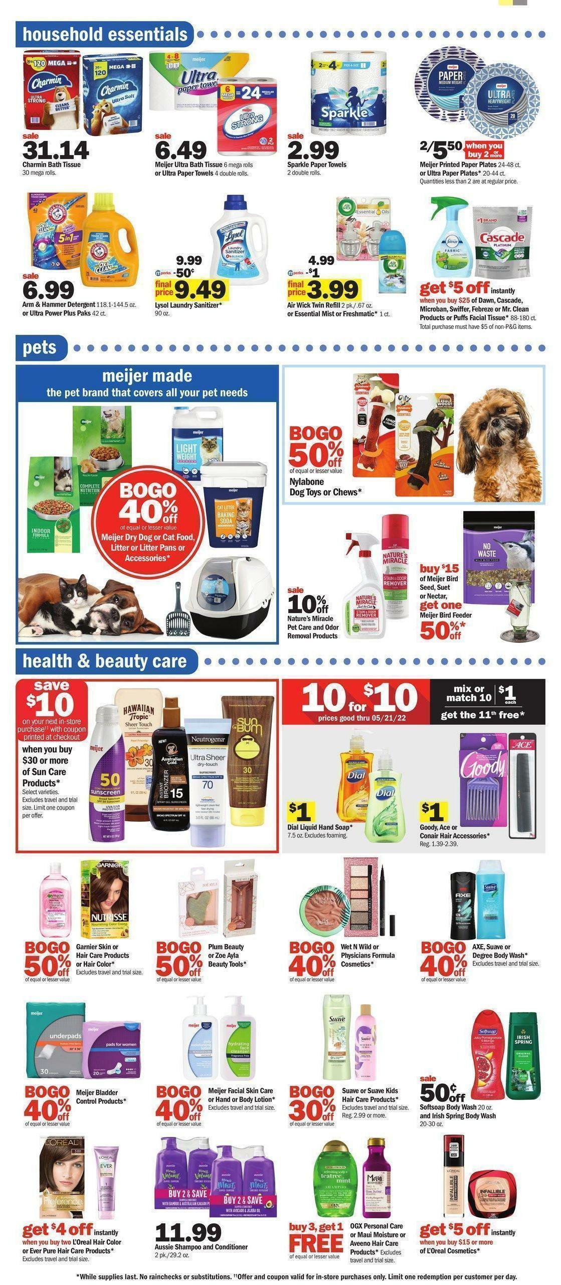 Meijer Summer Weekly Ad from May 22