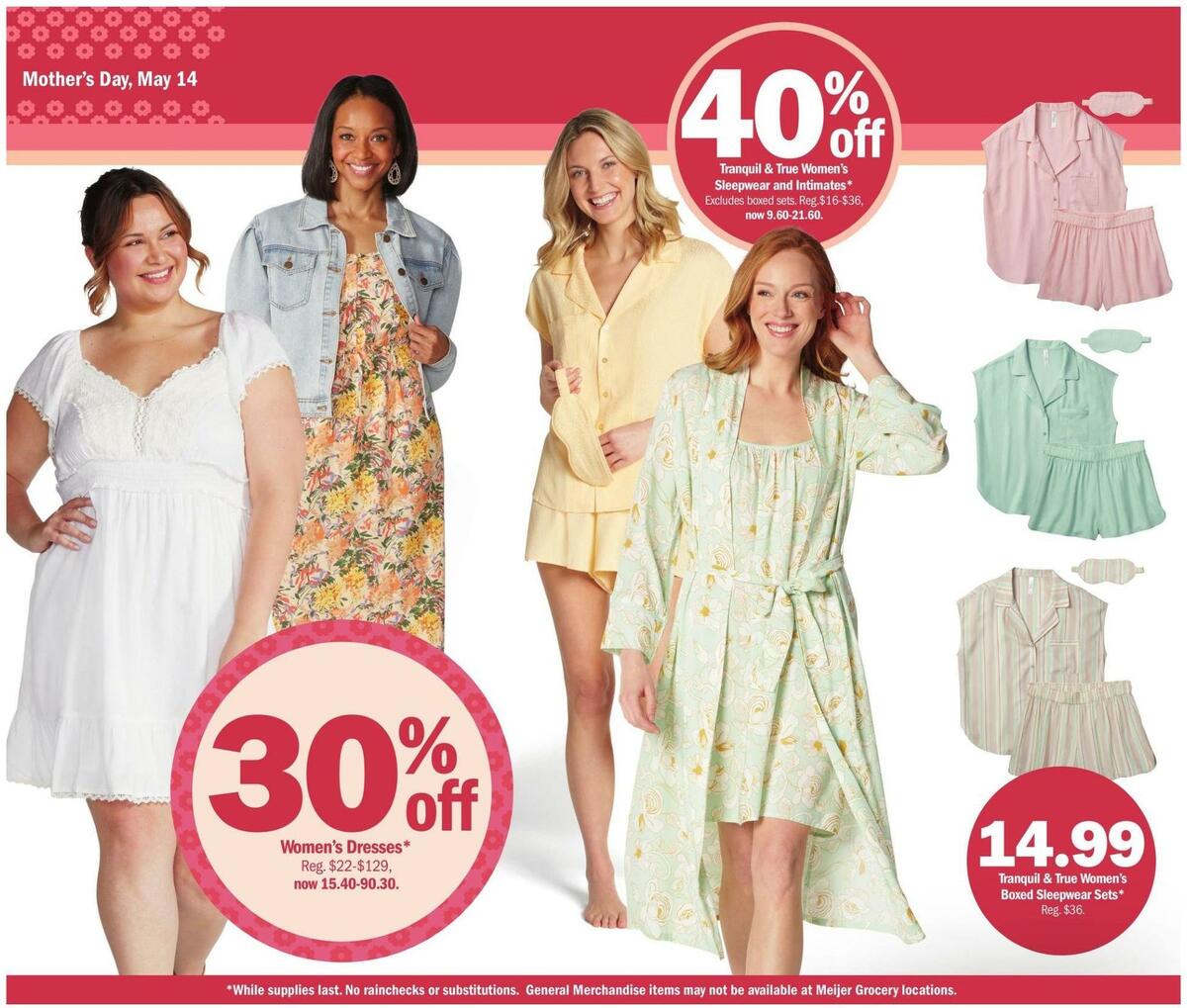 Meijer Mother's Day Weekly Ad from May 7