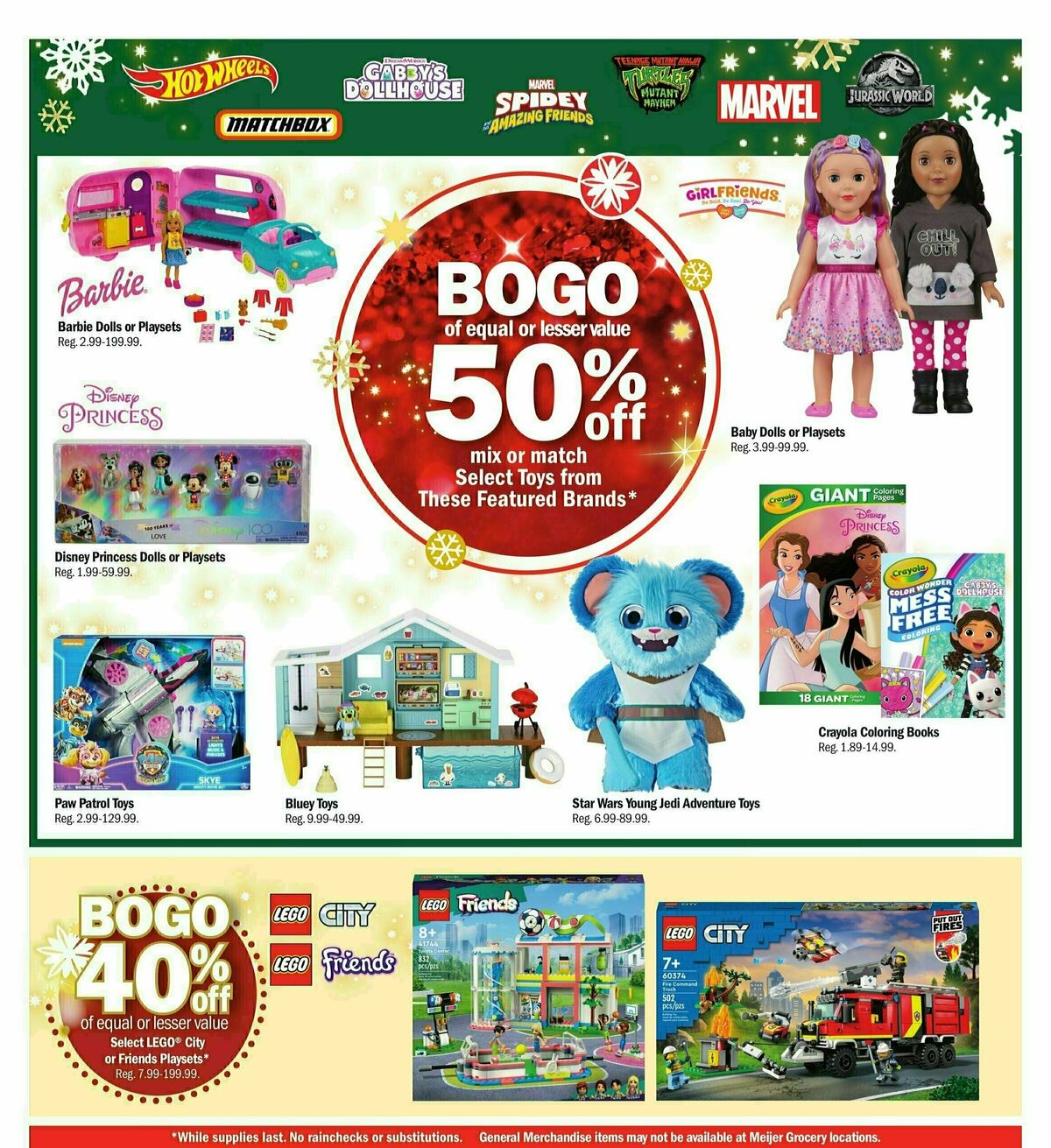 Meijer Holiday Ad Weekly Ad from October 29