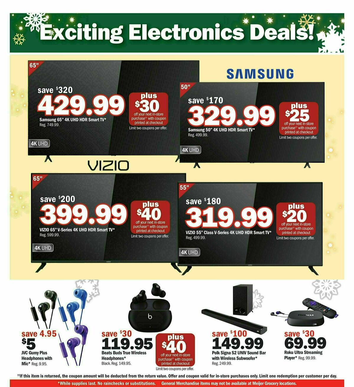 Meijer Holiday Ad Weekly Ad from November 26