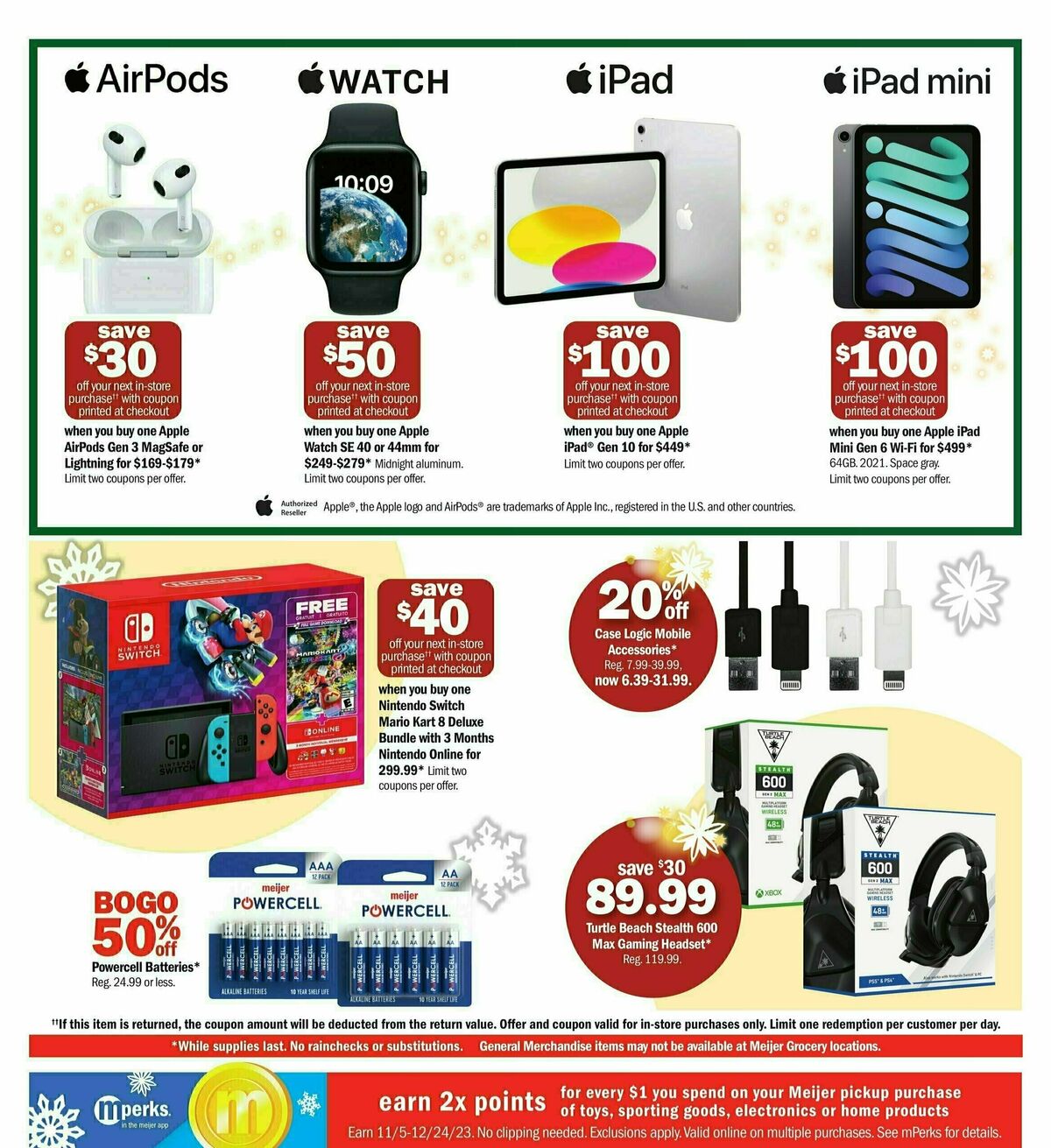 Meijer Holiday Ad Weekly Ad from November 26