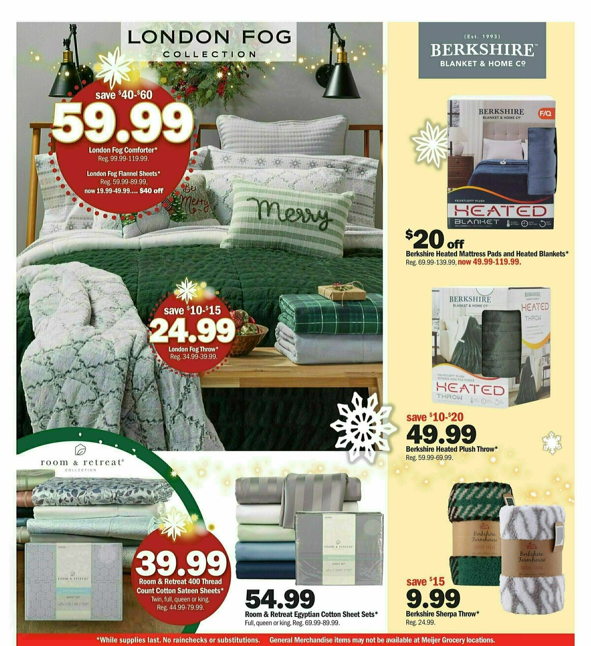 Meijer Holiday Ad Weekly Ad from November 26