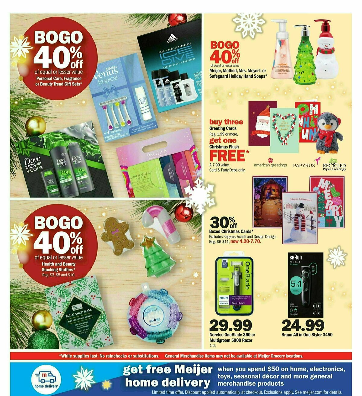 Meijer Holiday Ad Weekly Ad from November 26