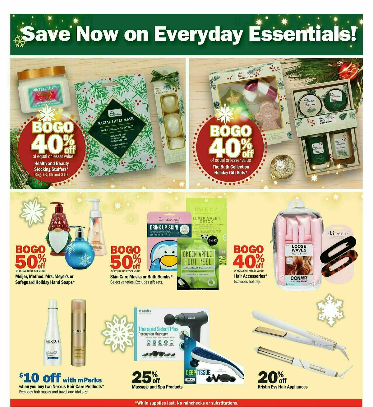 Meijer Holiday Ad Weekly Ad from December 3