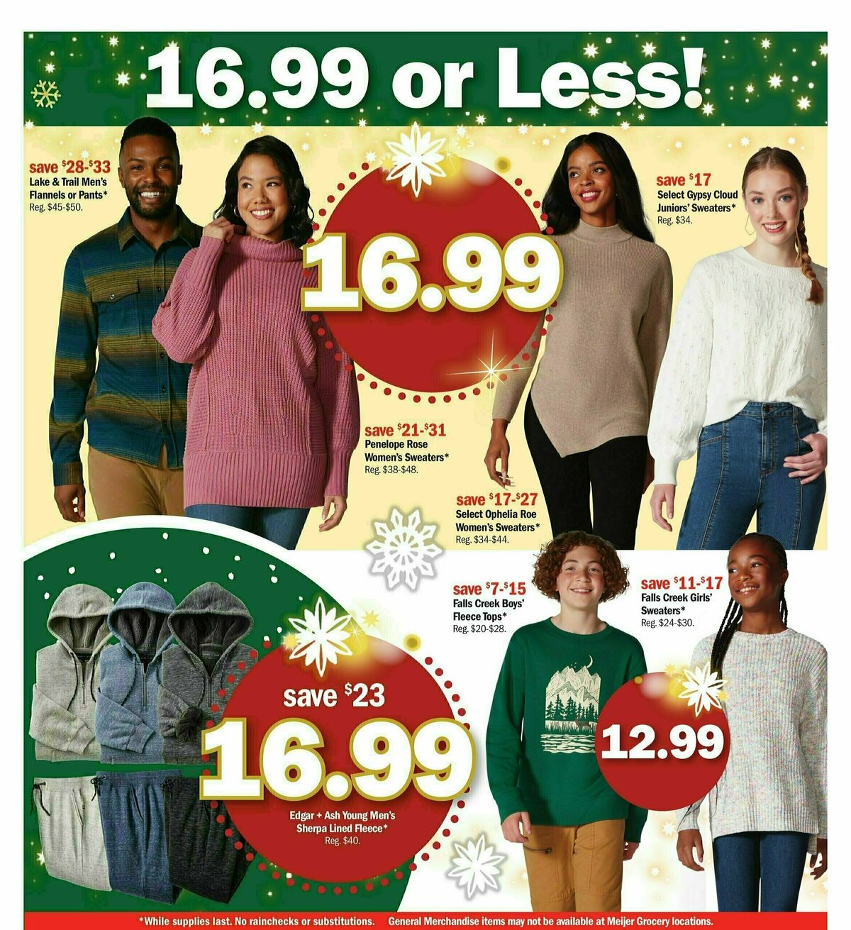 Meijer Holiday Ad Weekly Ad from December 3