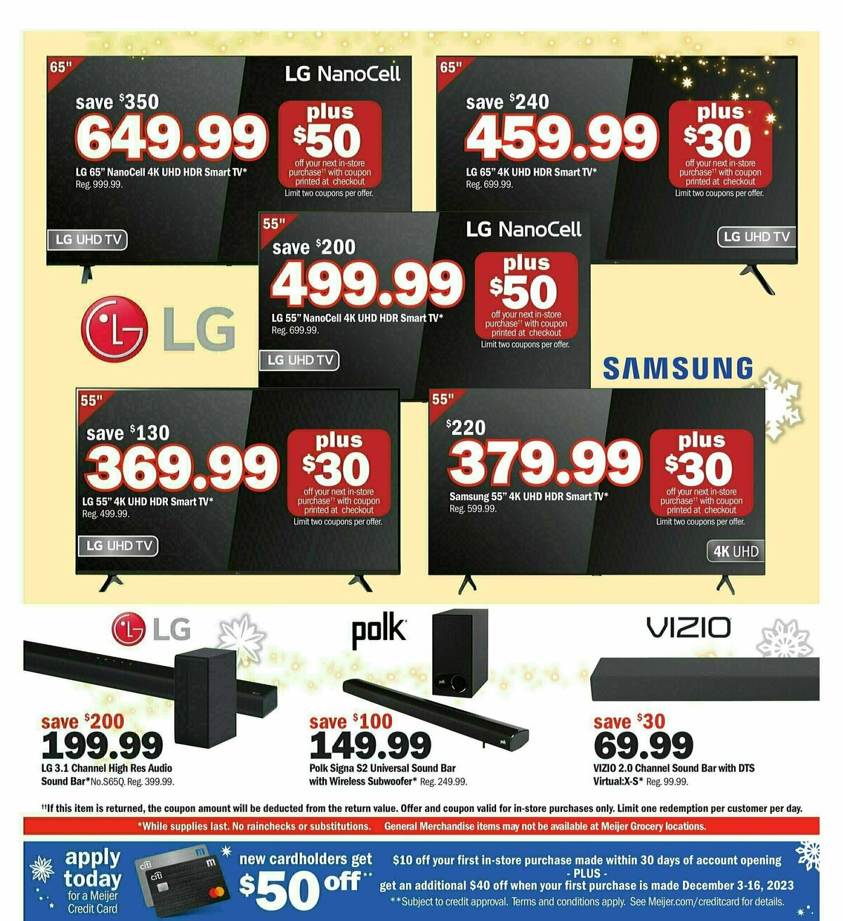 Meijer Holiday Ad Weekly Ad from December 3