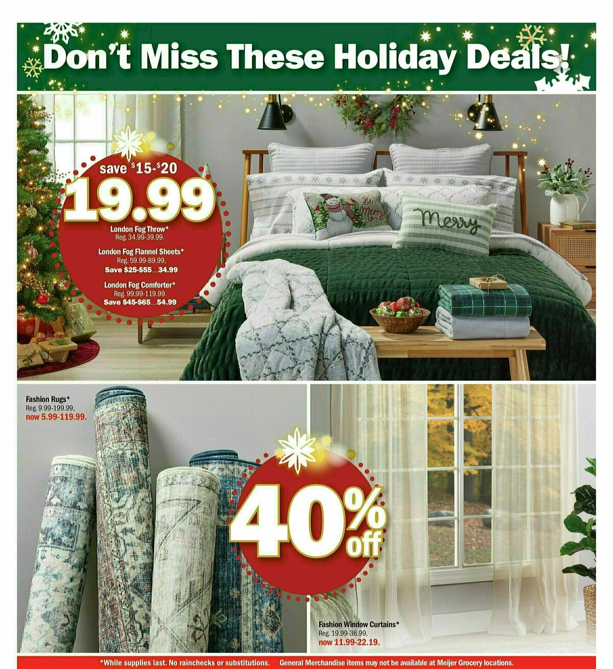 Meijer Holiday Ad Weekly Ad from December 3