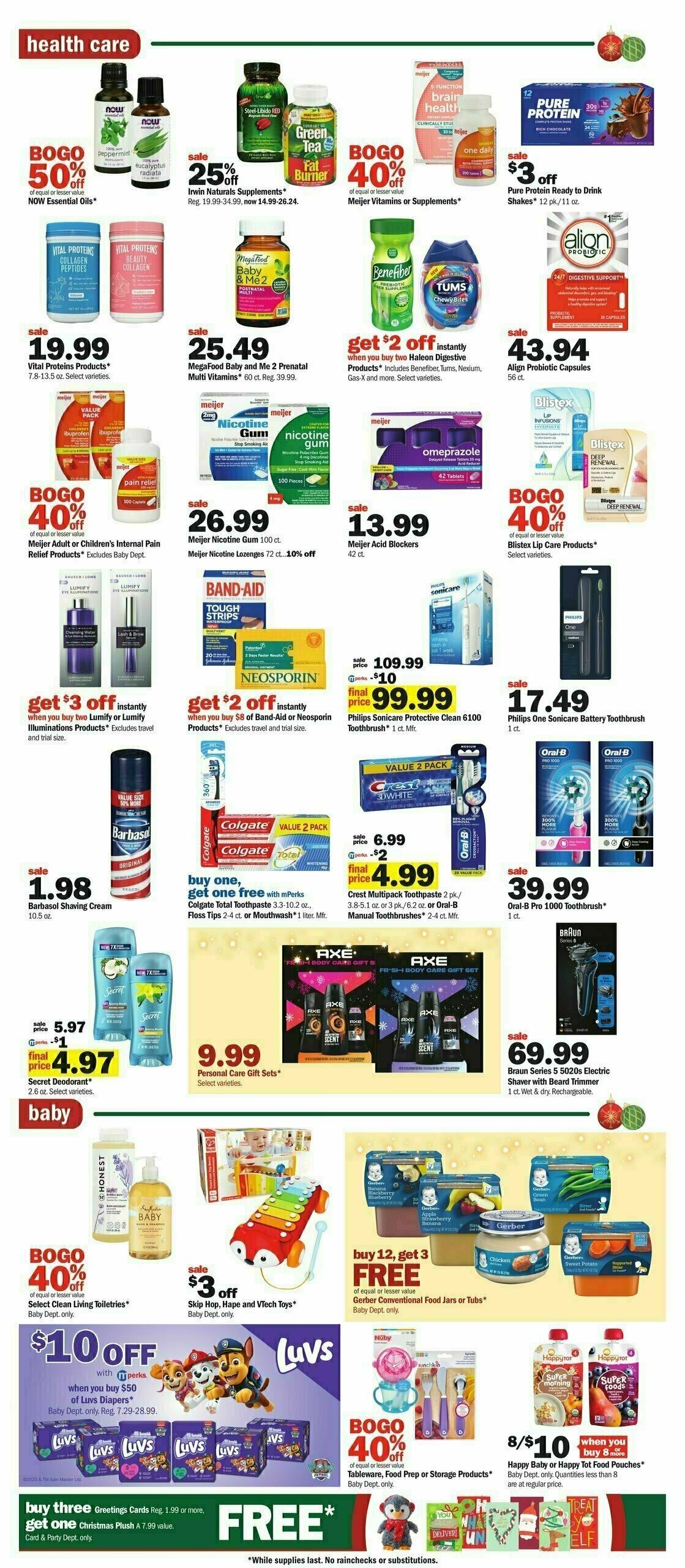 Meijer Weekly Ad from December 3