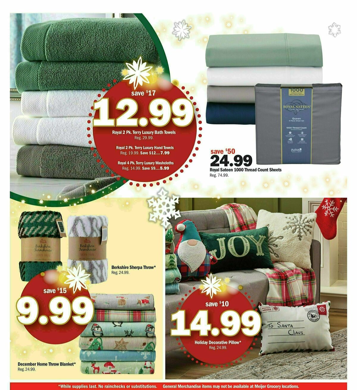 Meijer Holiday Ad Weekly Ad from December 10