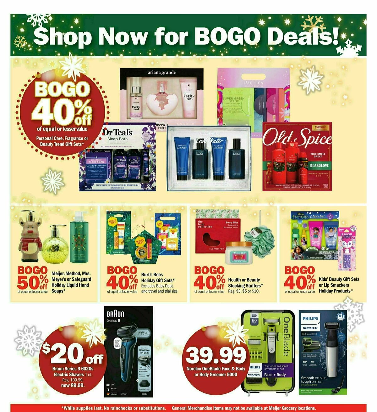 Meijer Holiday Ad Weekly Ad from December 10