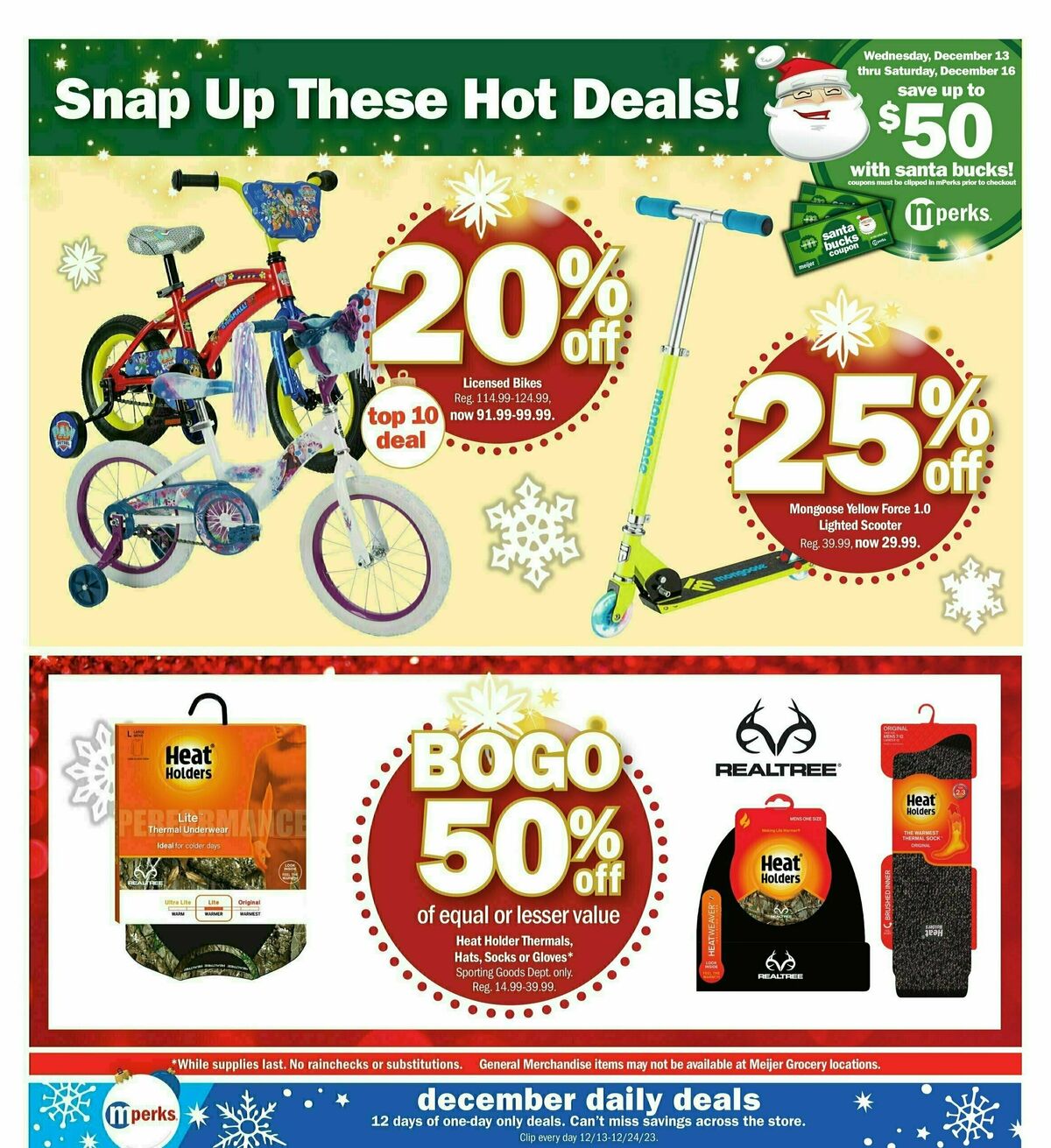 Meijer Holiday Ad Weekly Ad from December 10