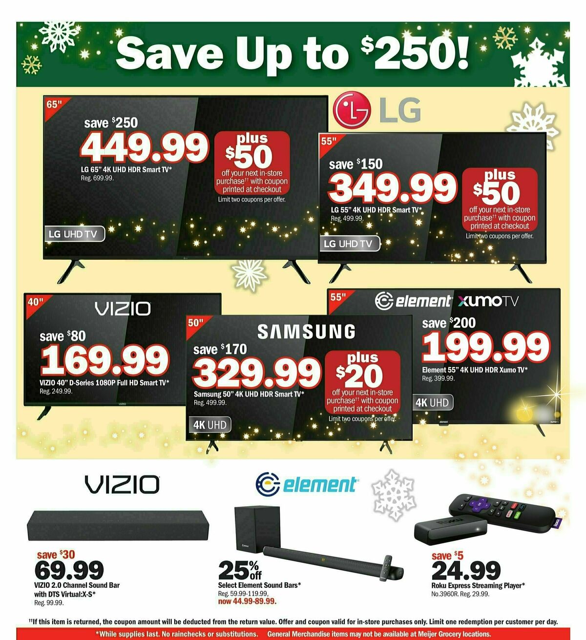 Meijer Holiday Ad Weekly Ad from December 10