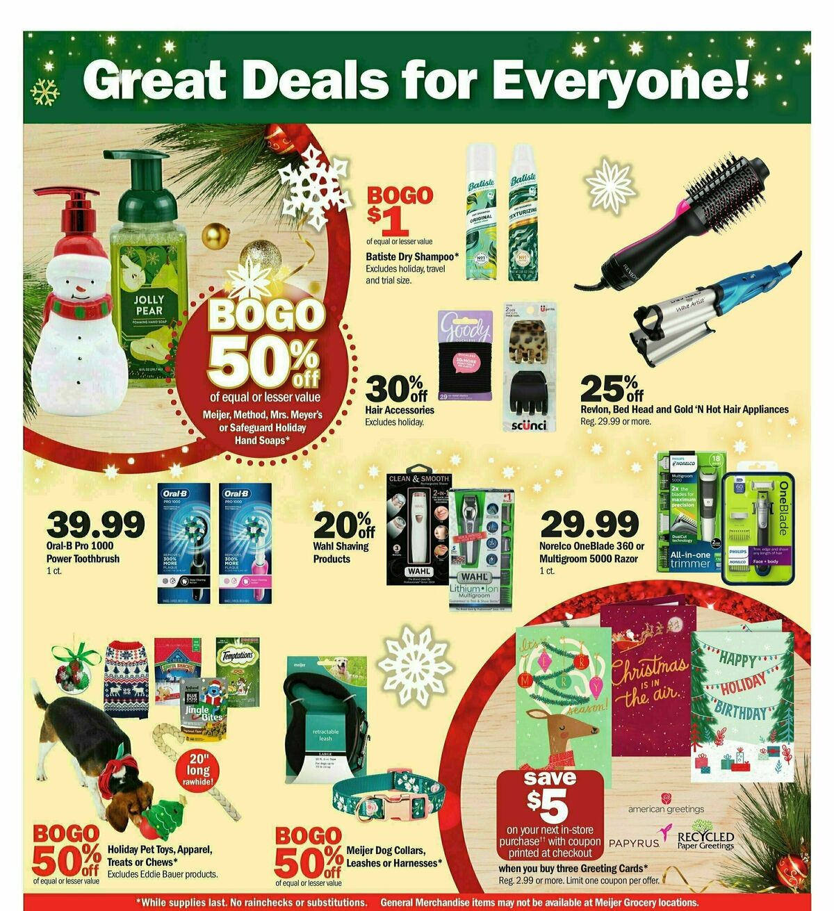 Meijer Holiday Ad Weekly Ad from December 17