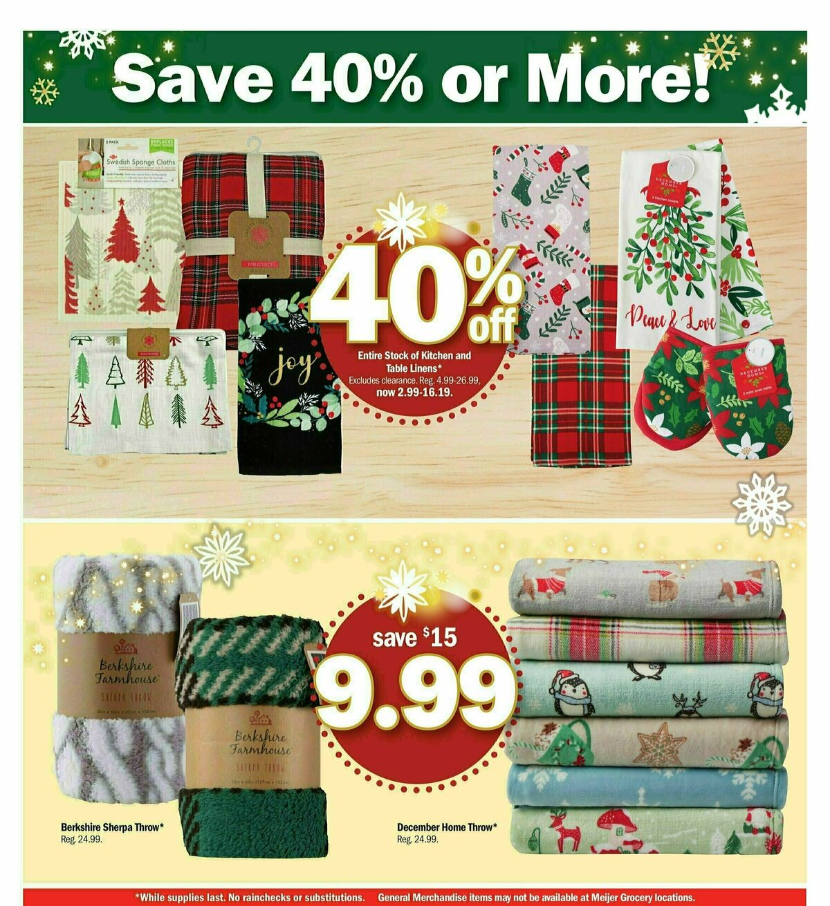 Meijer Holiday Ad Weekly Ad from December 17