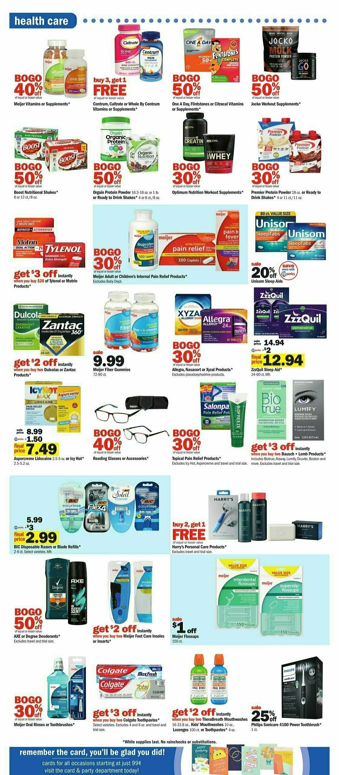 Meijer Weekly Ad from January 7