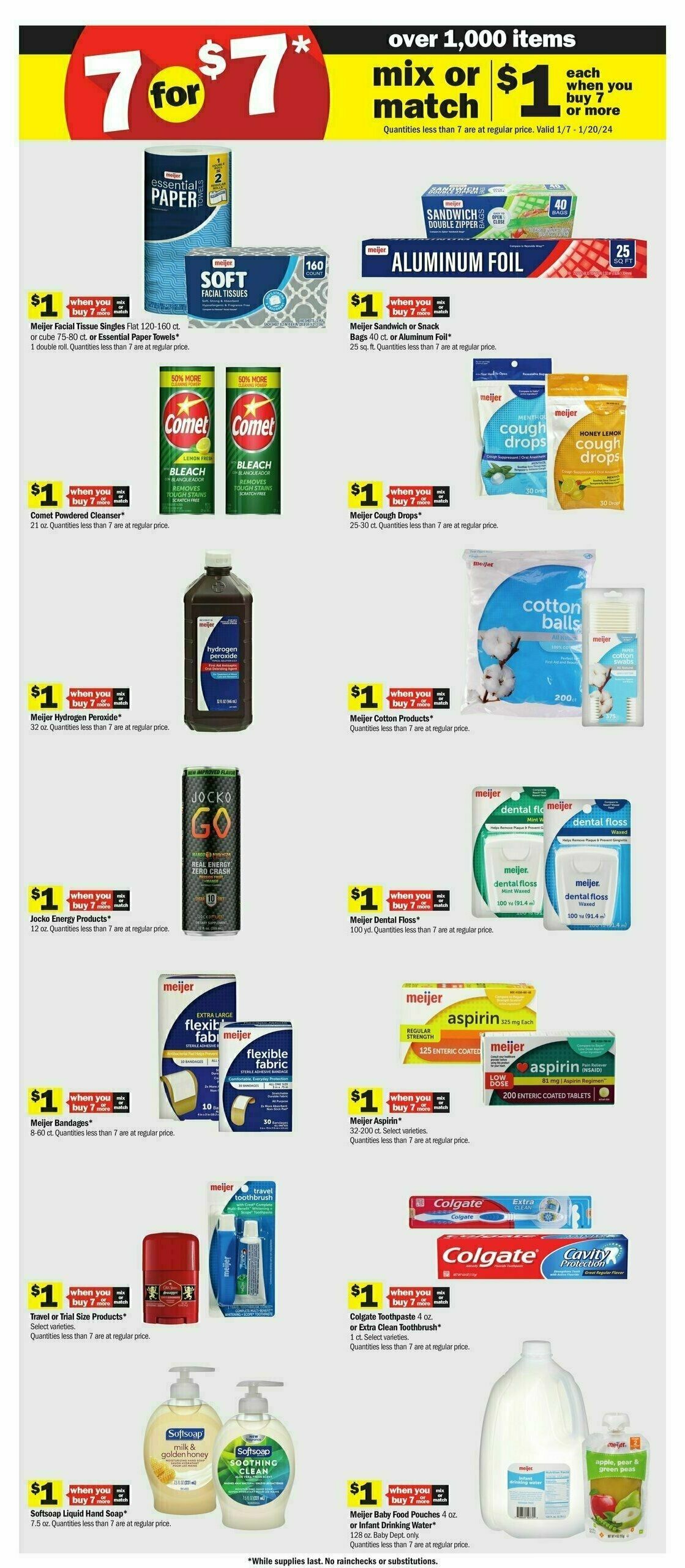 Meijer Weekly Ad from January 7