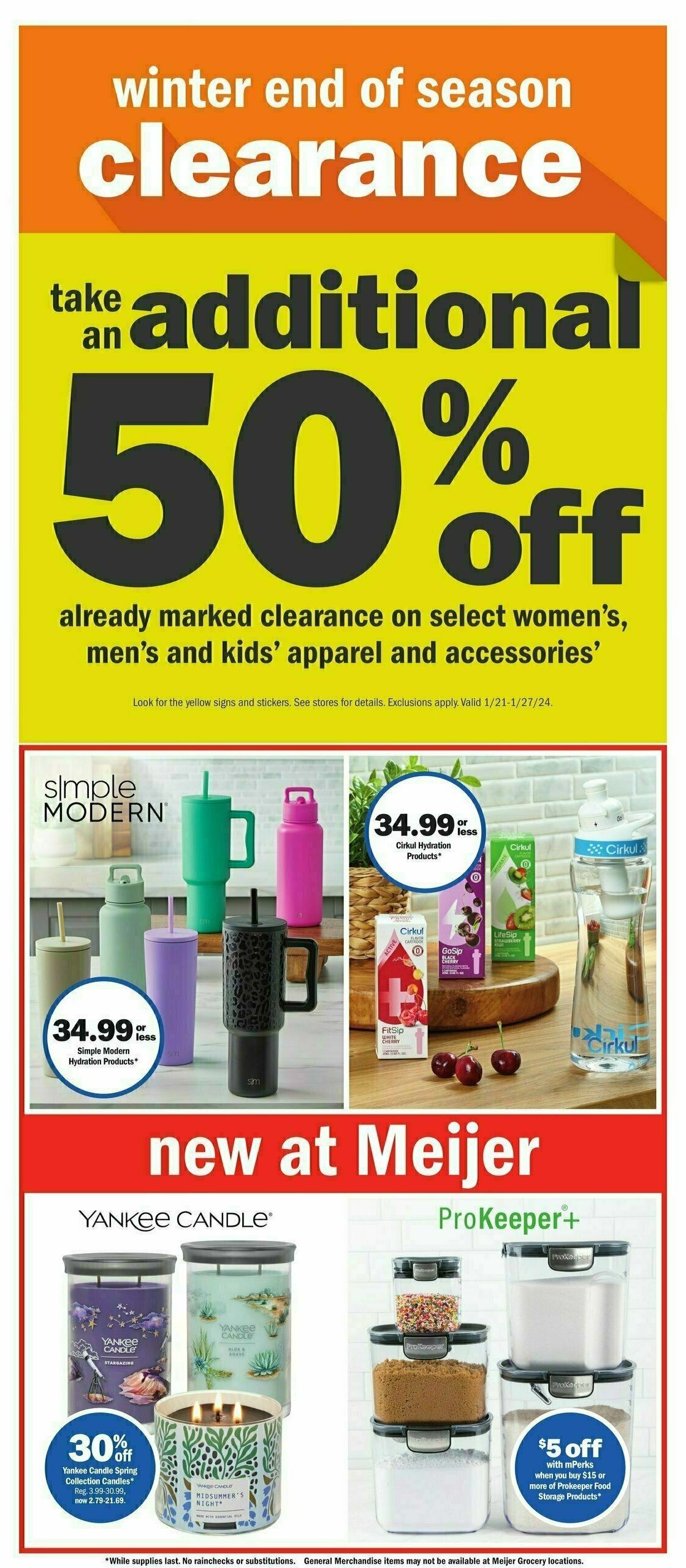 Meijer Weekly Ad from January 21