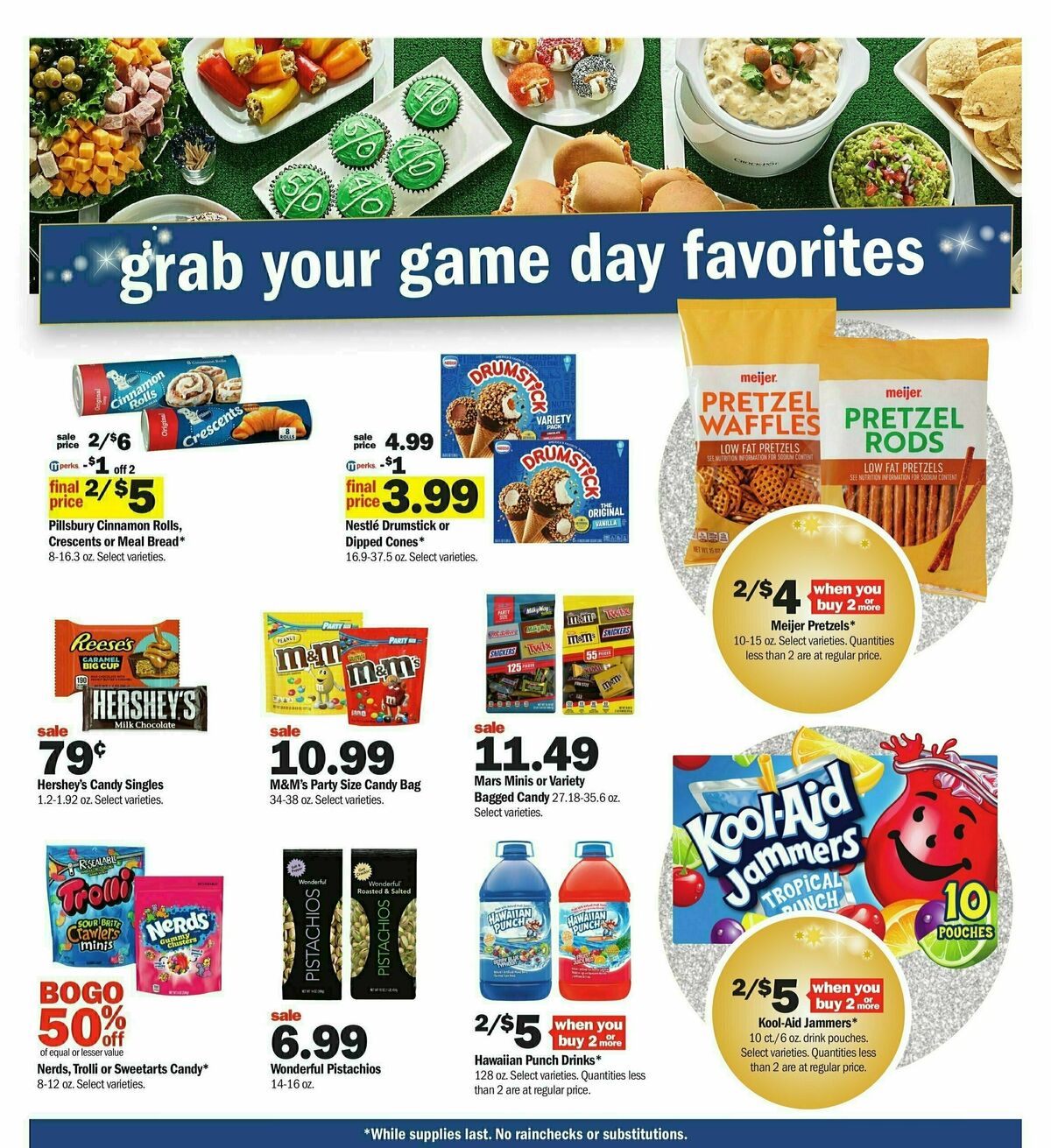 Meijer Super Bowl Weekly Ad from January 28