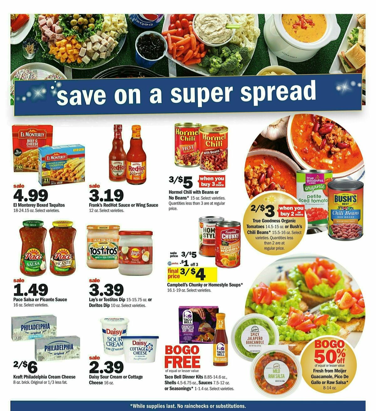 Meijer Super Bowl Weekly Ad from February 4