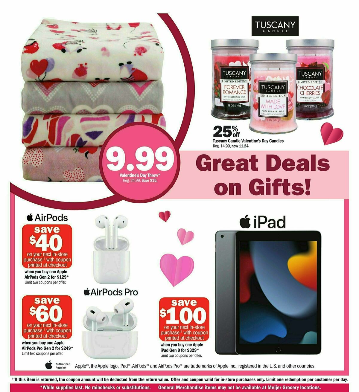 Meijer Valentine's Day Weekly Ad from February 4