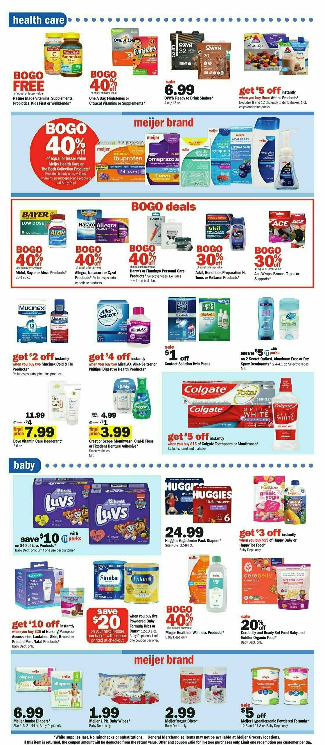 Meijer Weekly Ad from March 3