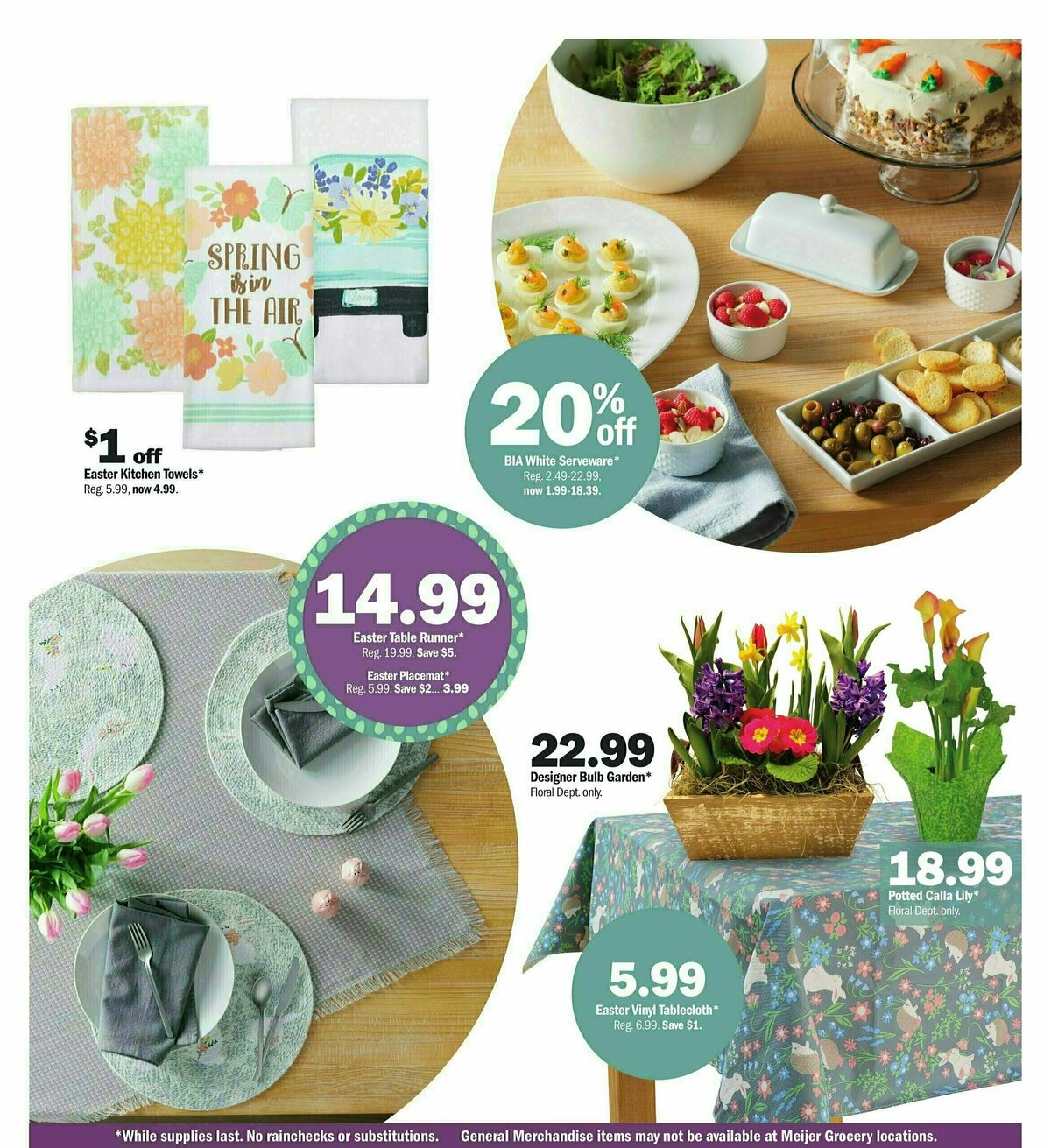 Meijer Easter Weekly Ad from March 17