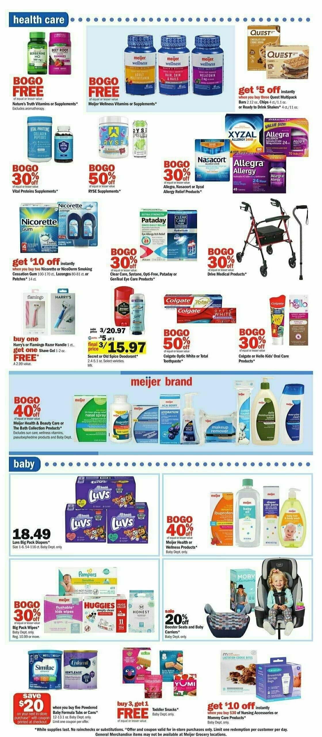 Meijer Weekly Ad from March 31