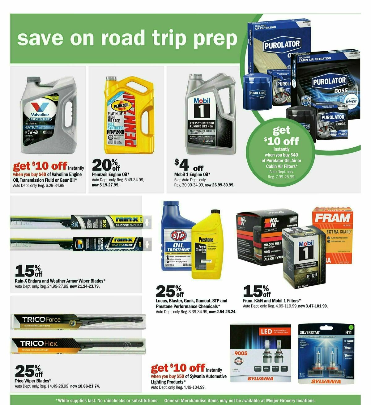 Meijer Automotive Weekly Ad from April 7