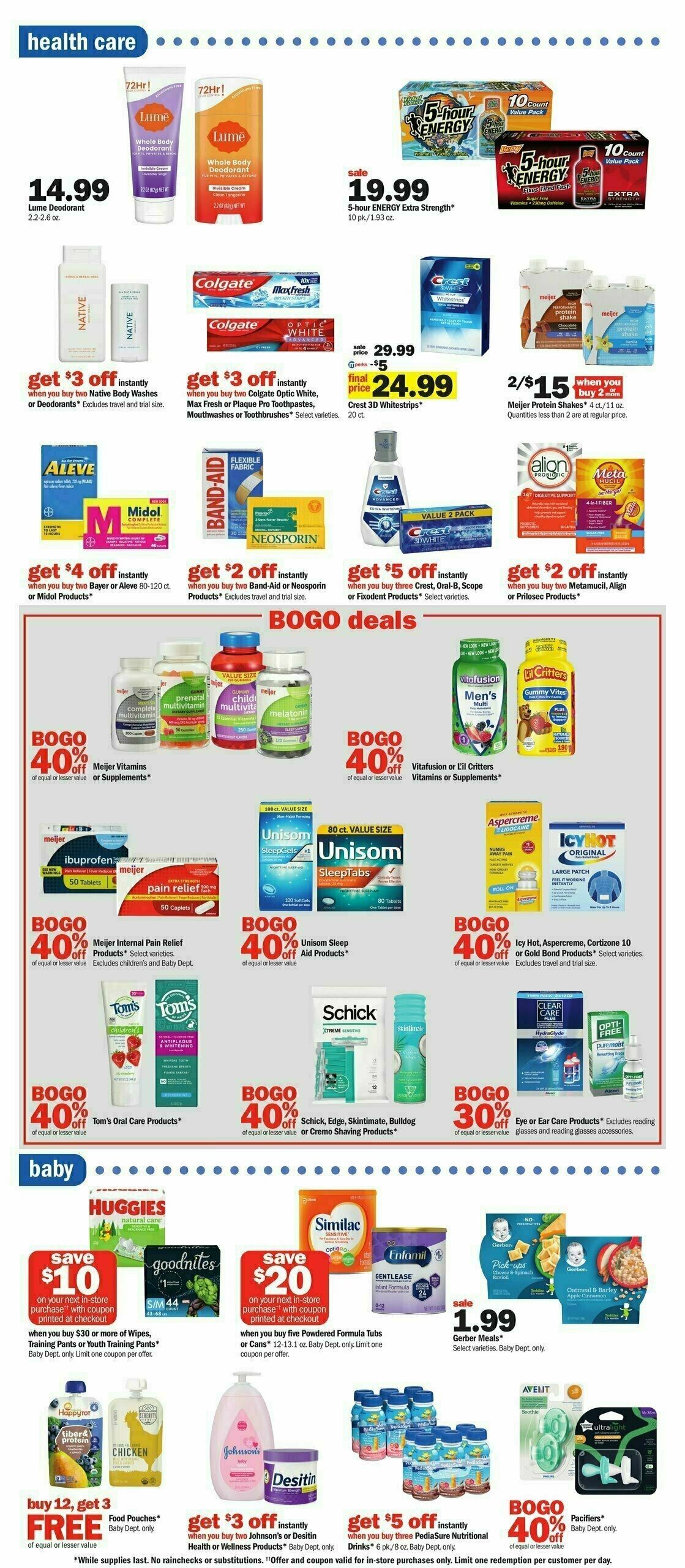 Meijer Weekly Ad from April 21