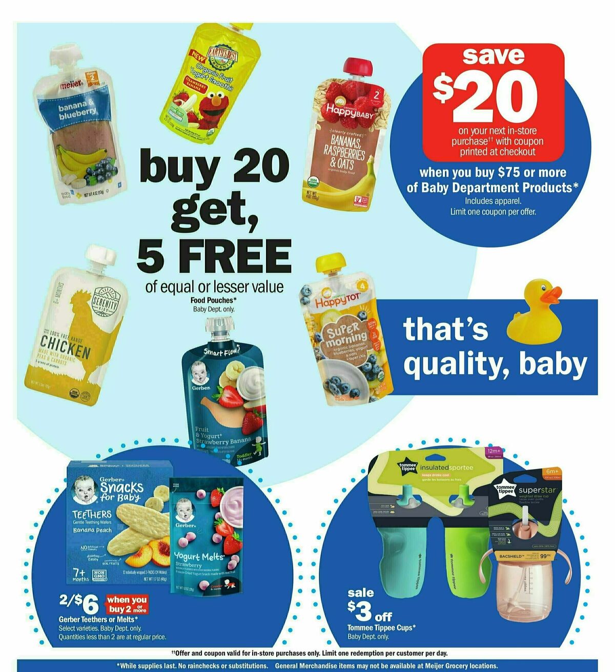 Meijer Baby Ad Weekly Ad from May 5