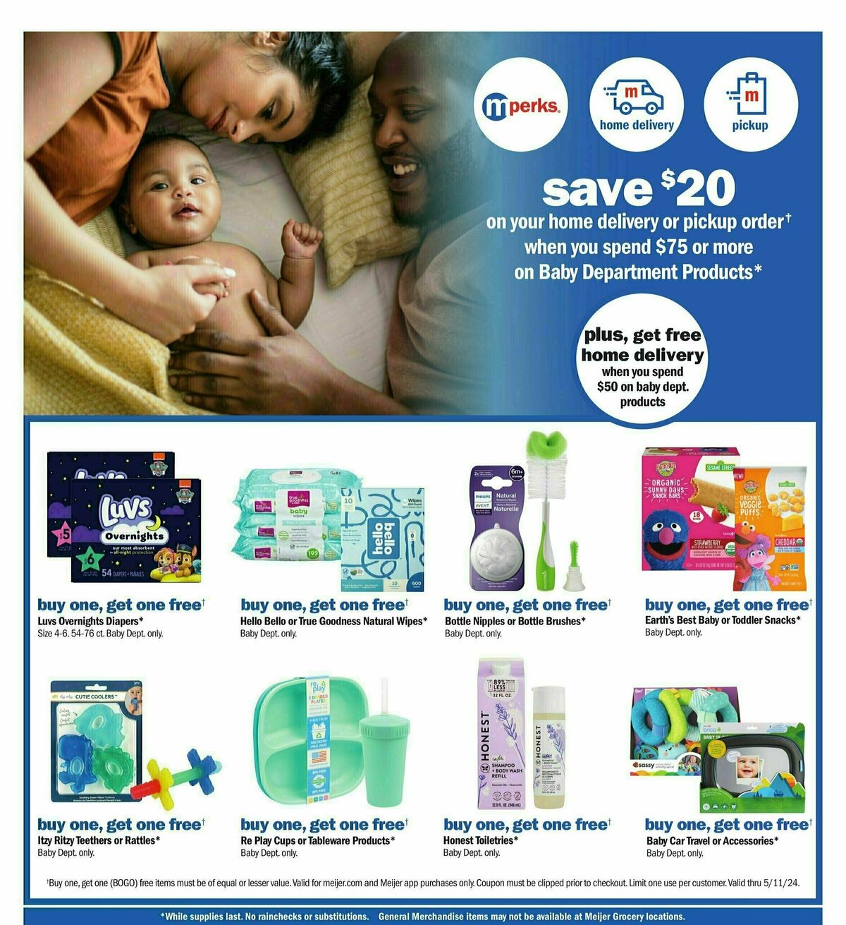 Meijer Baby Ad Weekly Ad from May 5