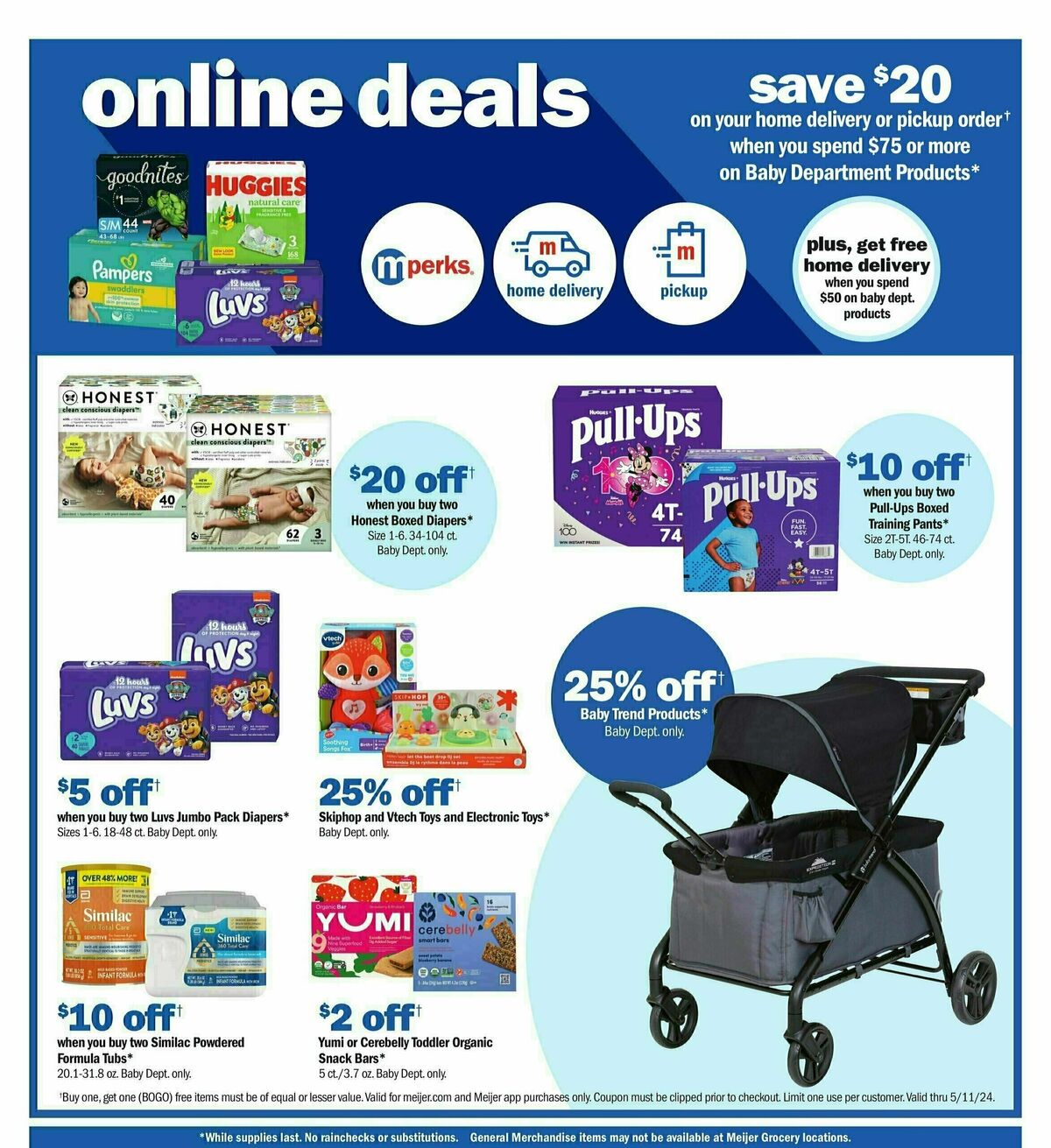 Meijer Baby Ad Weekly Ad from May 5