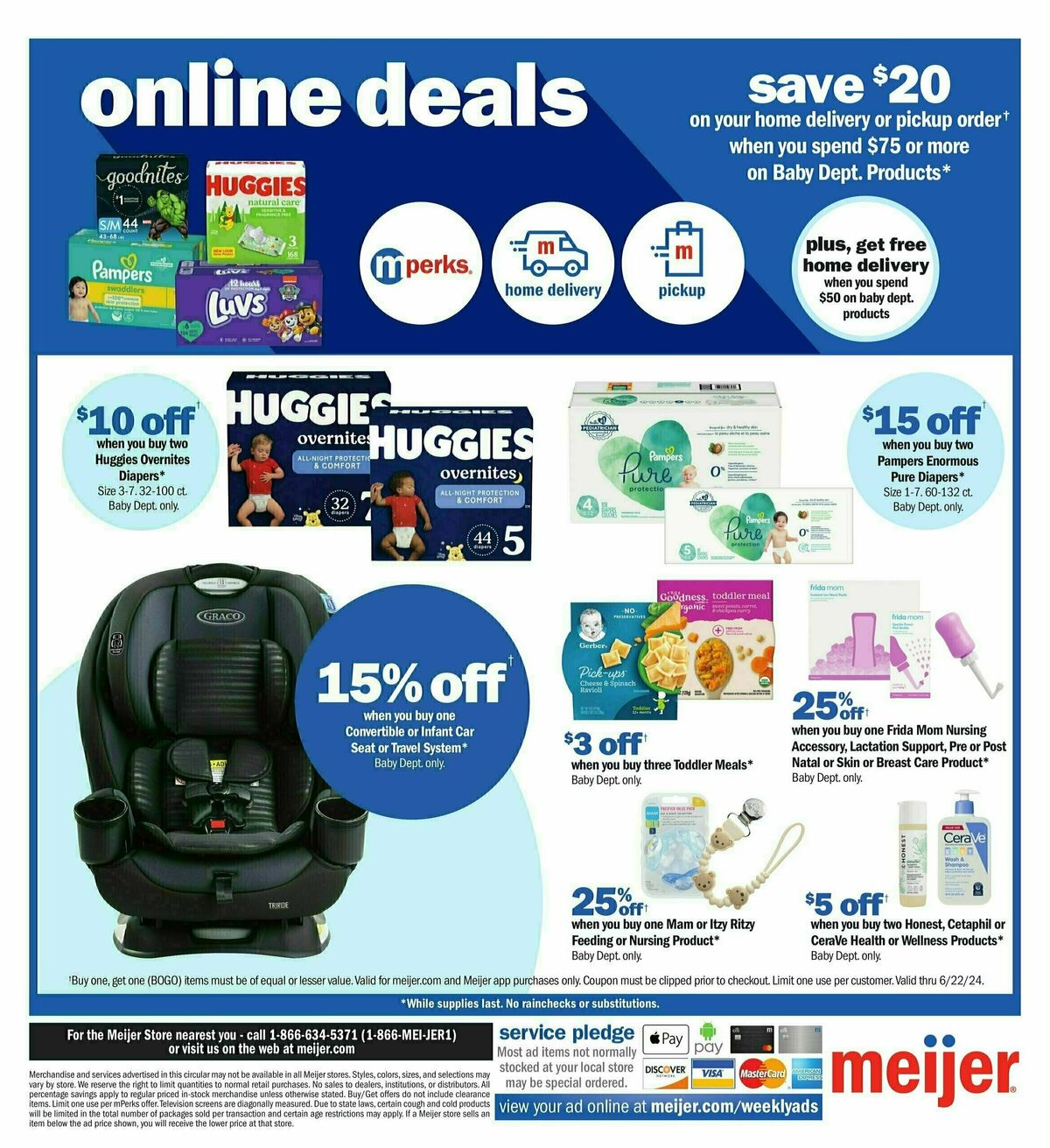 Meijer Baby Ad Weekly Ad from June 16