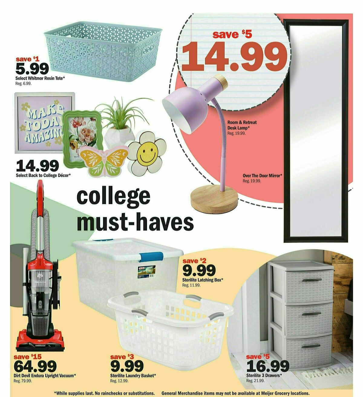 Meijer Back to School Weekly Ad from July 14