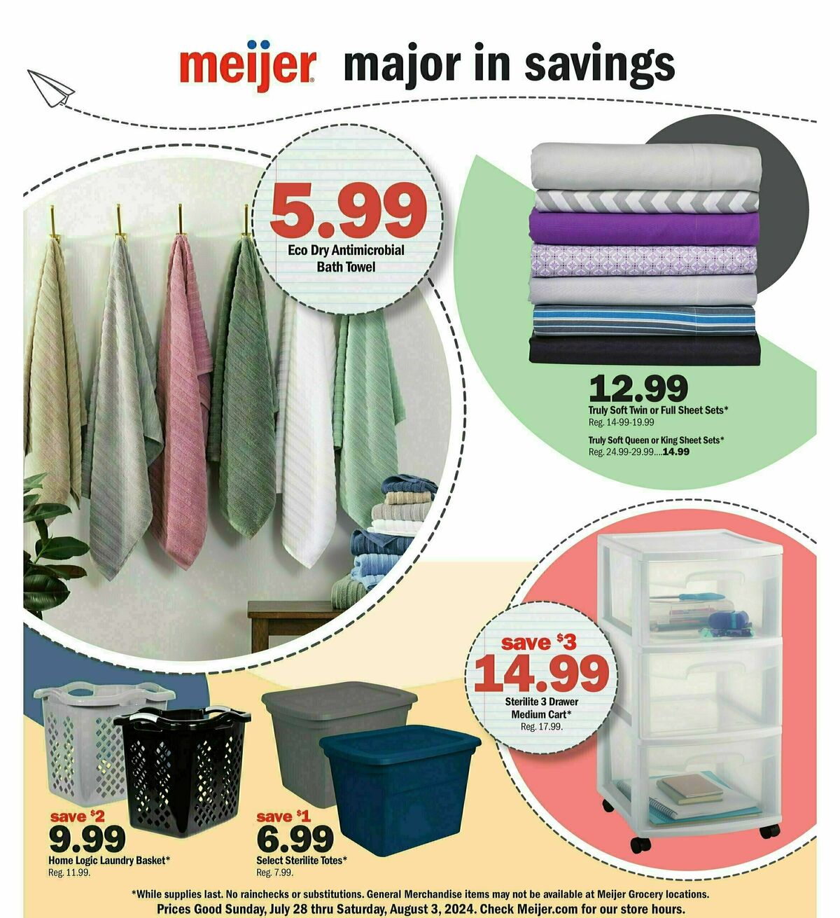 Meijer Back to School Weekly Ad from July 28