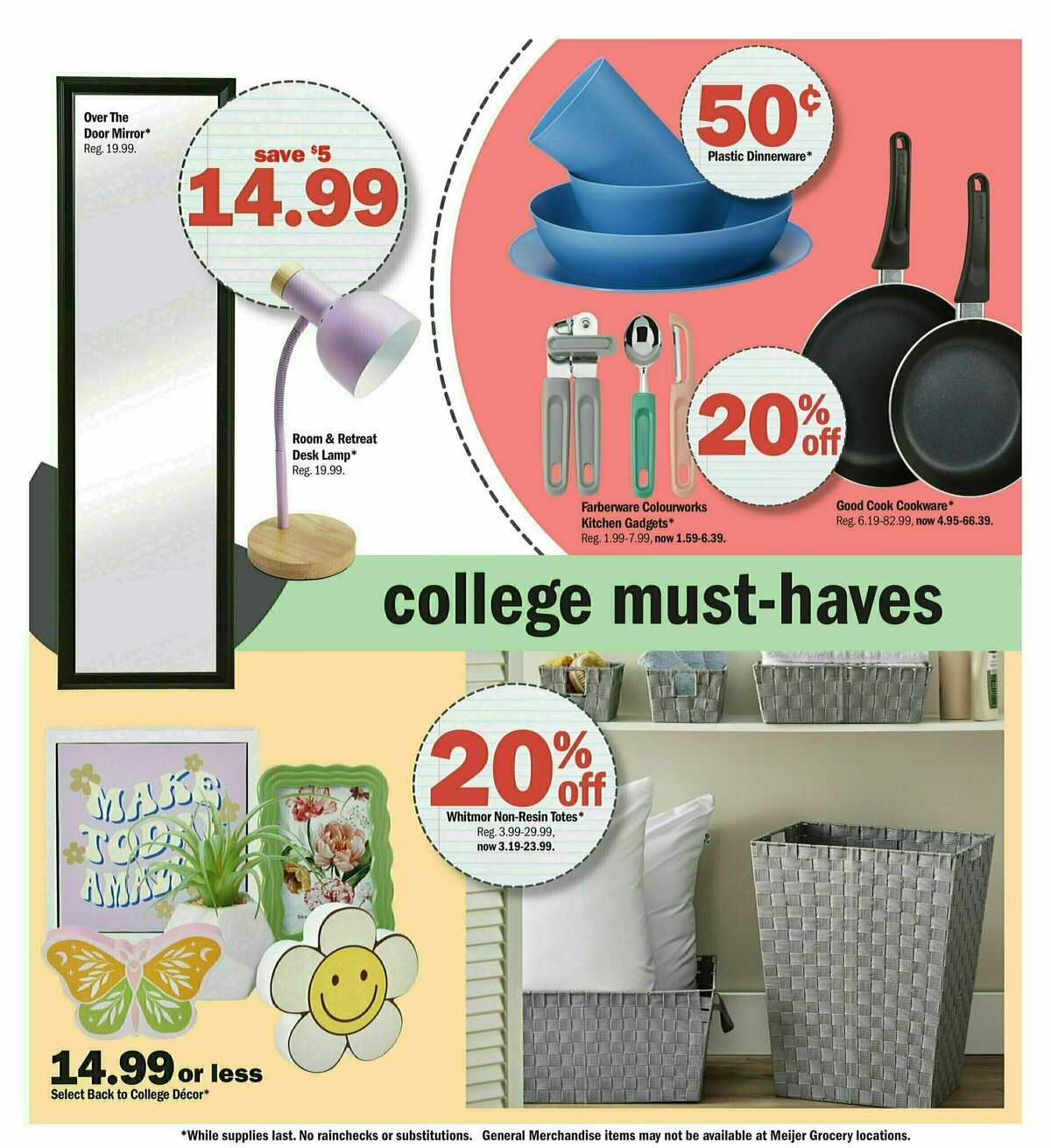 Meijer Back to School Weekly Ad from July 28