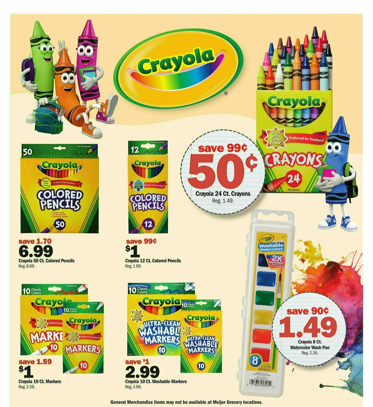 Meijer Back to School Weekly Ad from July 28