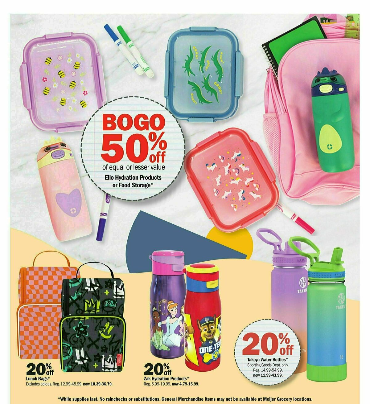 Meijer Back to School Weekly Ad from July 28