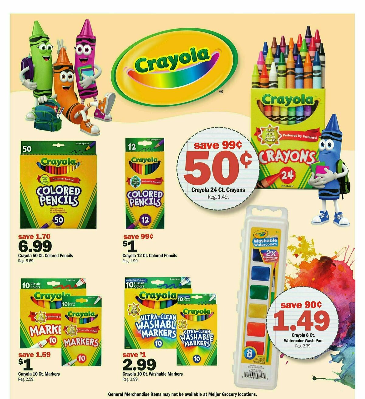 Meijer Back to School Weekly Ad from August 4