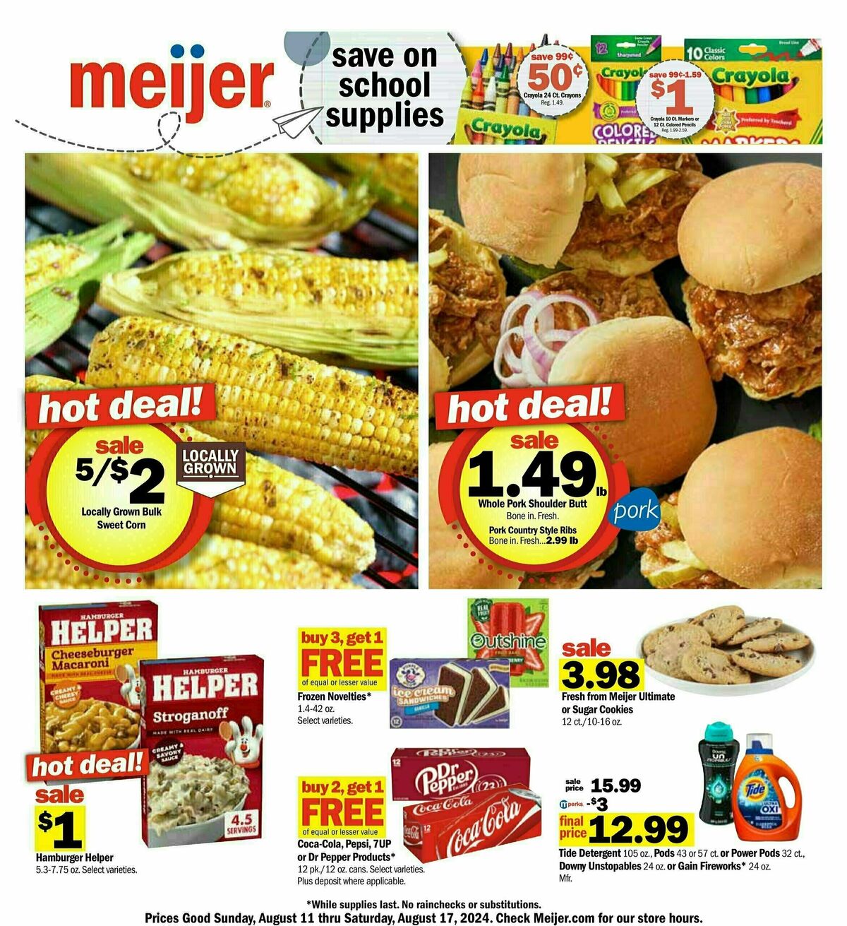 Meijer Weekly Ad from August 11