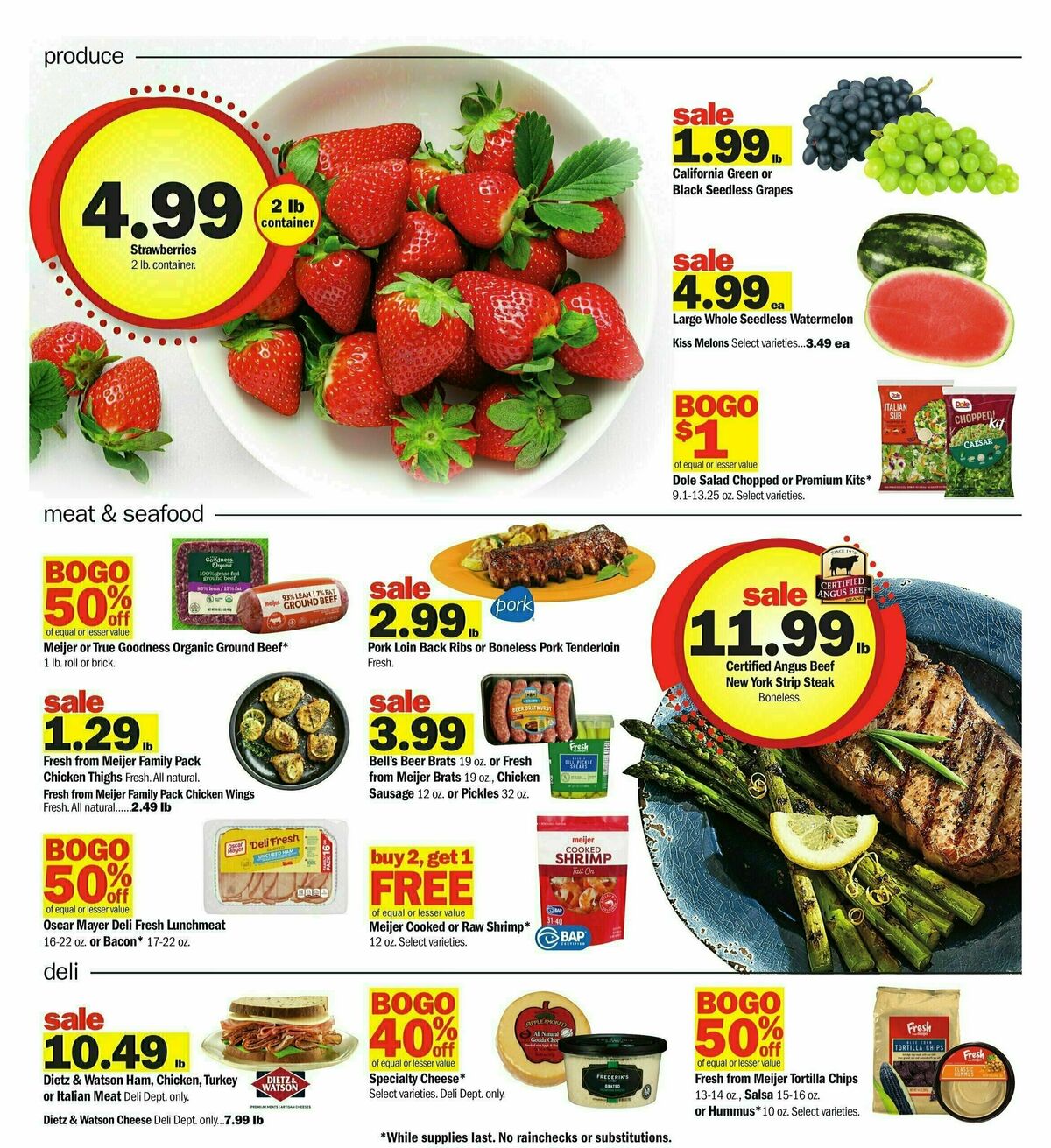 Meijer Weekly Ad from August 11