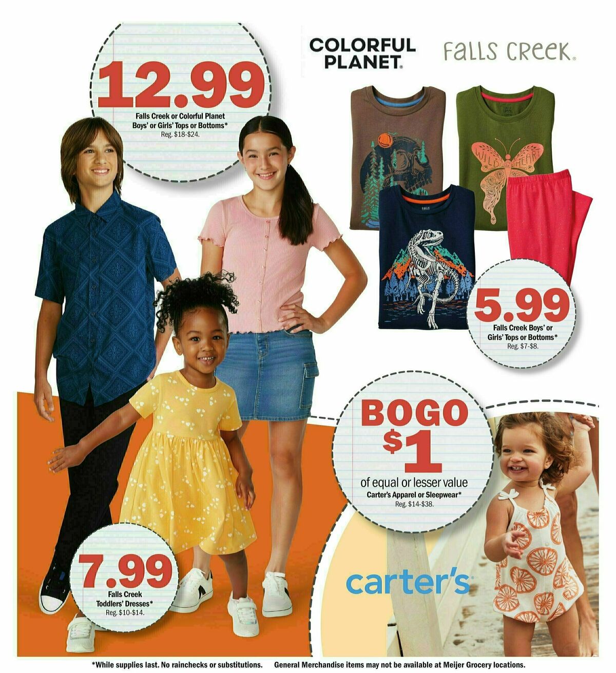 Meijer Back To School Essentials Weekly Ad from August 11