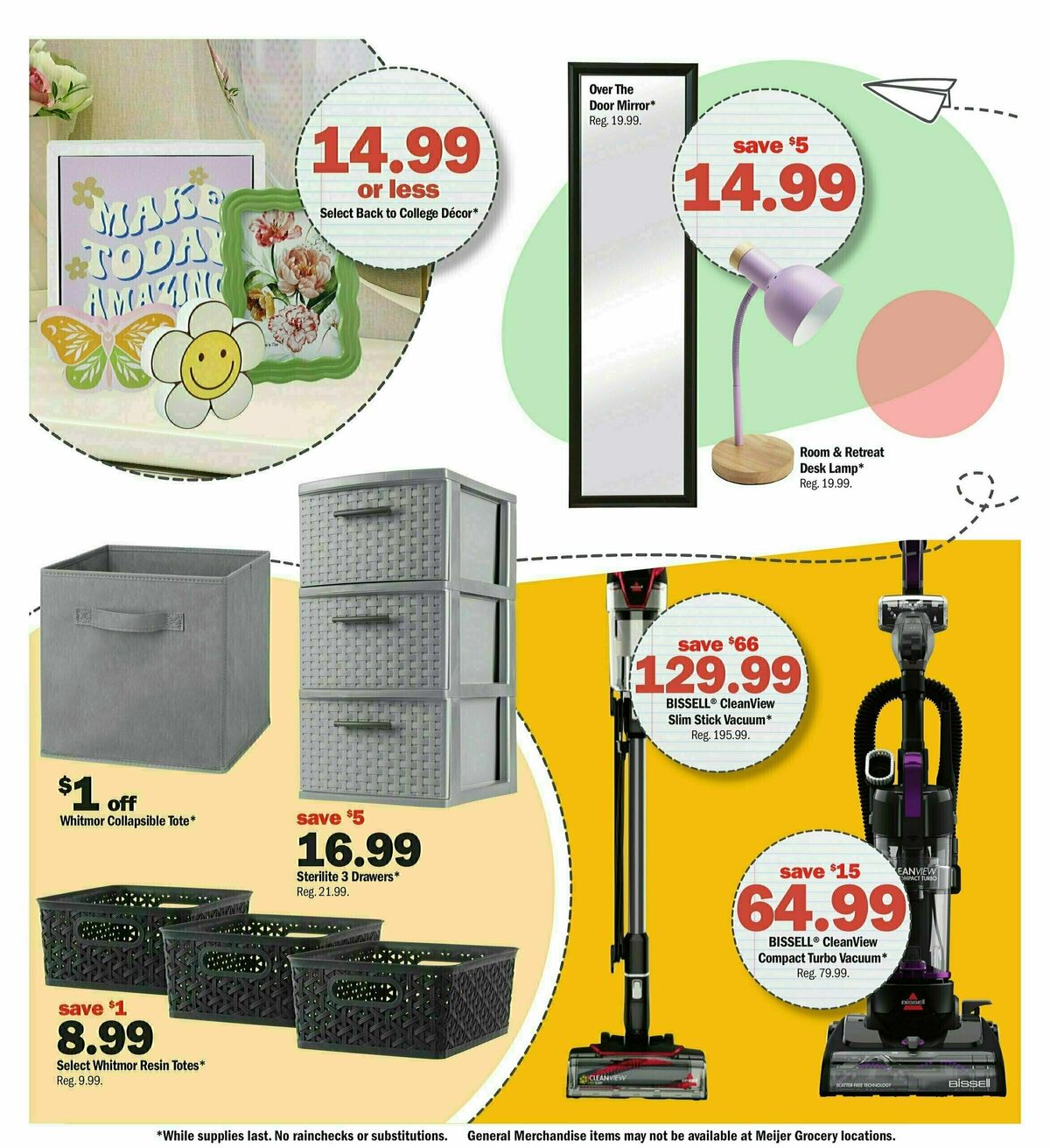 Meijer Back To School Weekly Ad from August 18