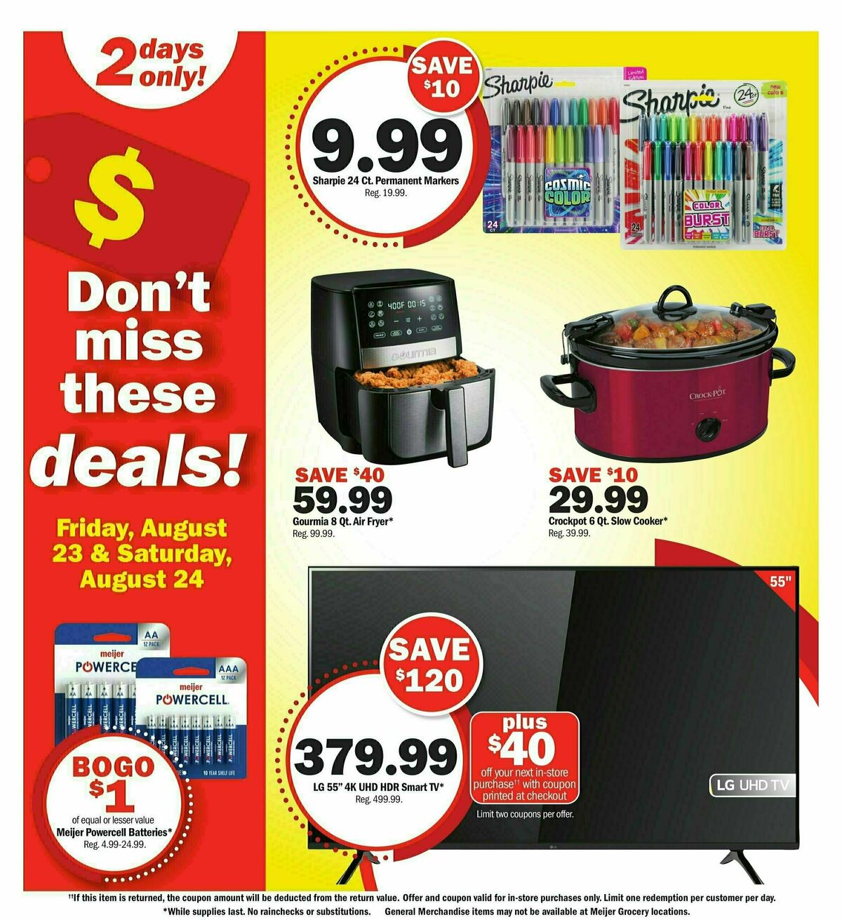 Meijer Super Sale Ad Weekly Ad from August 23