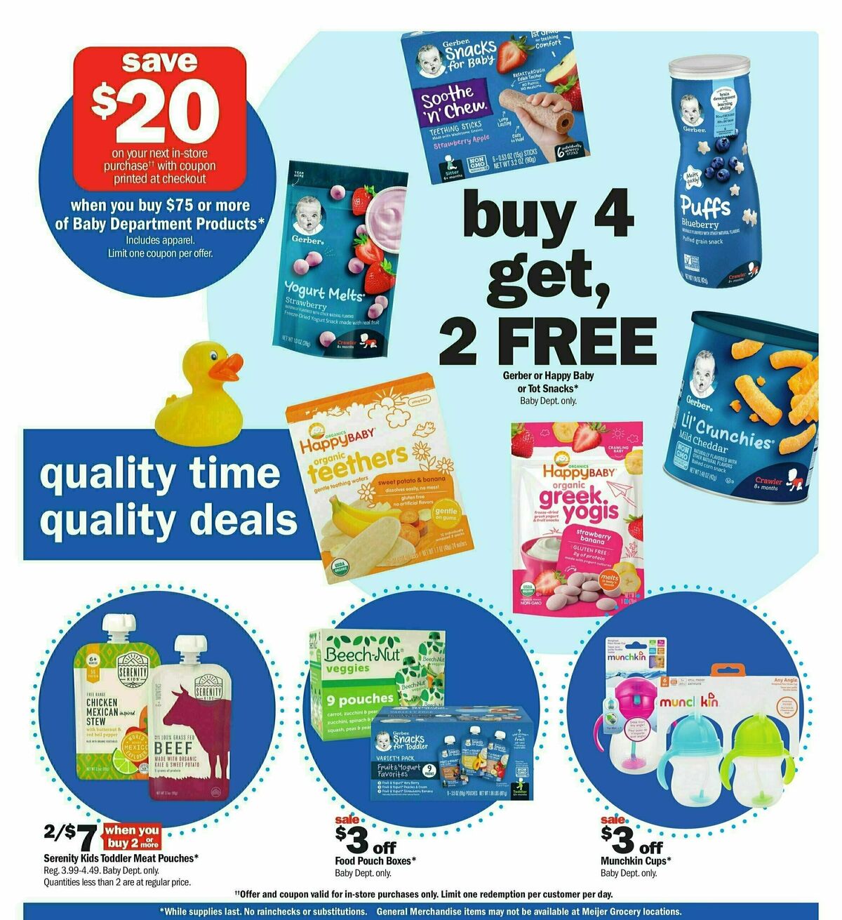 Meijer Baby Weekly Ad from August 25